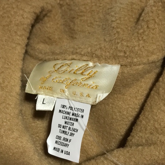 Vintage Lilly of California Fleece Cape new with tags - Picture 7 of 8